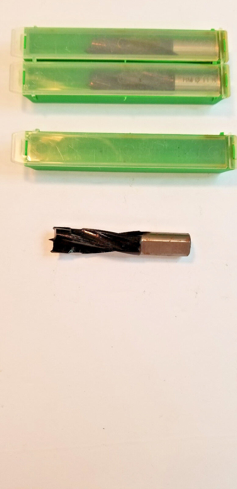 Freud 11mm Diam. x 57mm Long RH 10mm Shank Carbide Spindle Hinge Boring Bit, NEW