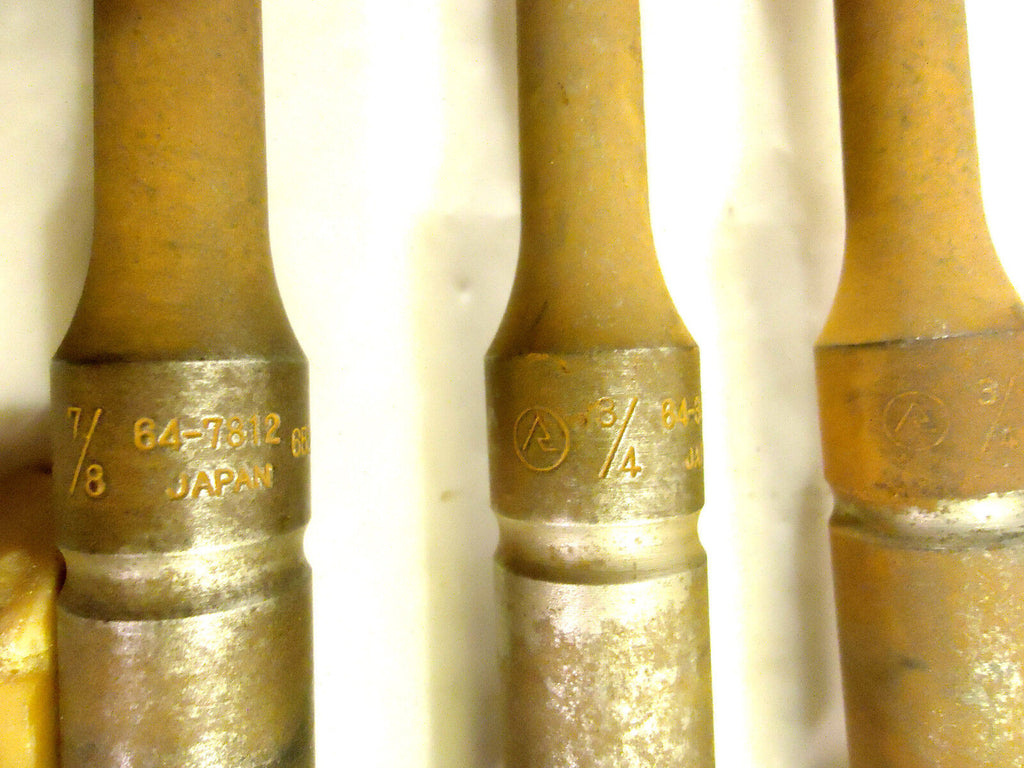 Vintage  Rotary Hammer Drill Bits with Triangular Shanks, 3 pcs, New/Other.