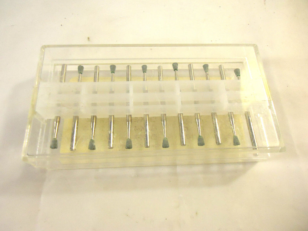 12 Piece Mounted Stones National Keystone, Style I-1, for Grinding Glass, Stone