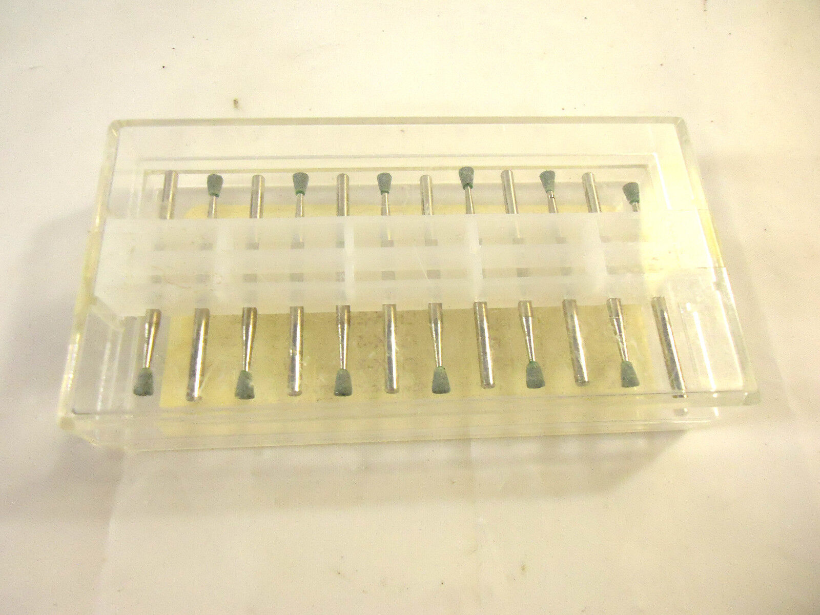 12 Piece Mounted Stones National Keystone, Style I-1, for Grinding Glass, Stone