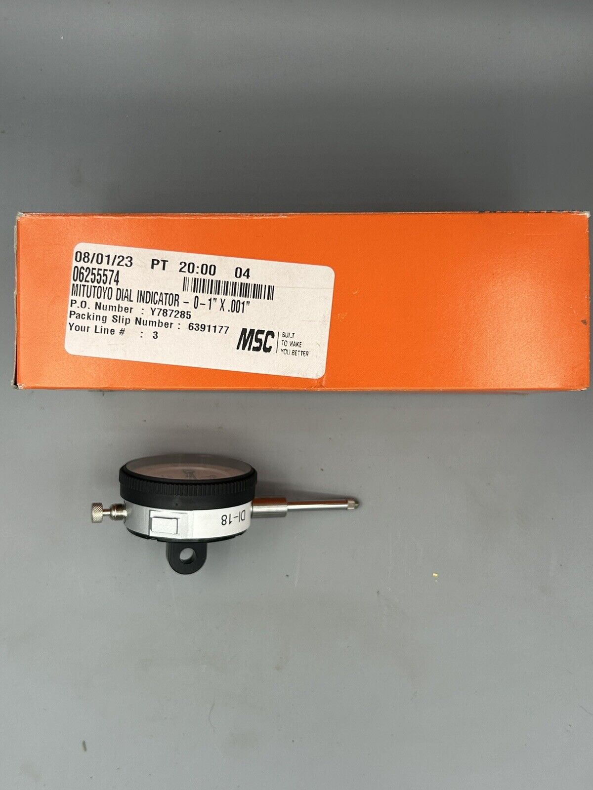Mitutoyo Dial Indicator 0-1”x.001” (No. 2416A)