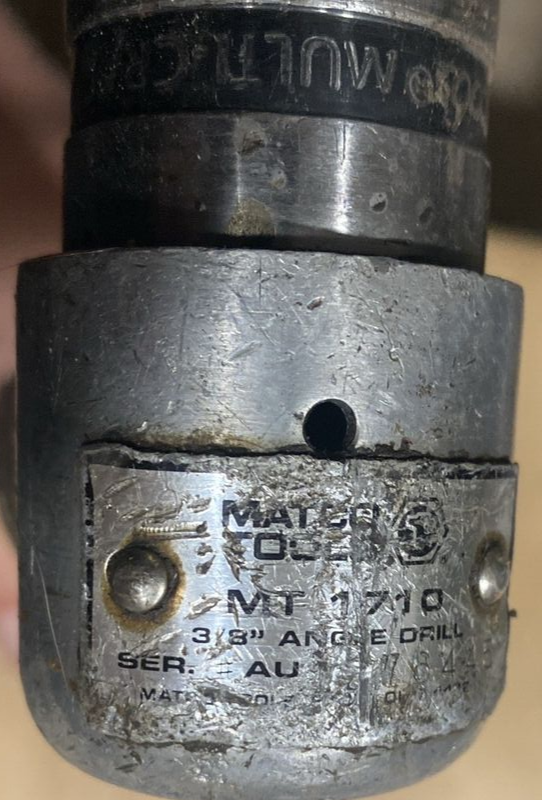 Matco Mt1710 3/8” Angle Drill.