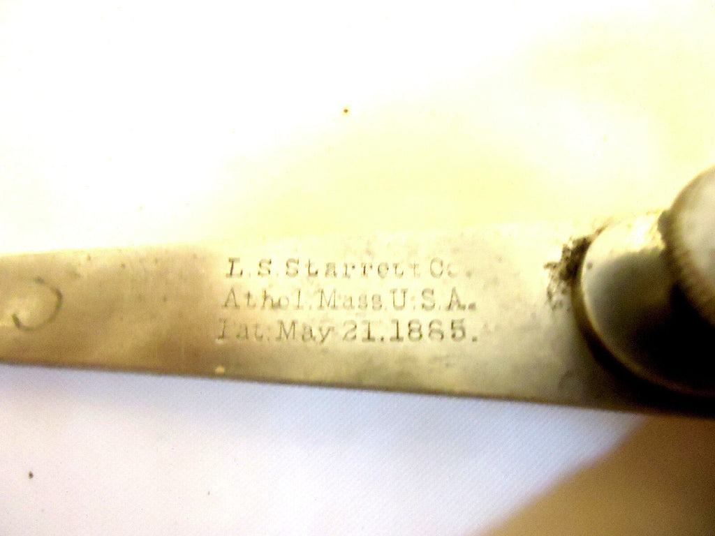 Vintage Starrett Lock Joint Transfer Style 6” Inside Caliper, Used.