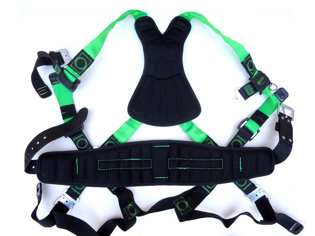 New Miller Revolution Safety Harness, Model RPY-QC-BDP/S/MGN, Removable Belt.