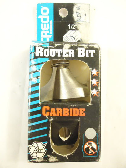 Router Bit, Corner Rounding, Carbide Tipped, 1/2" Radius, w 1/4" Shank & Bearing