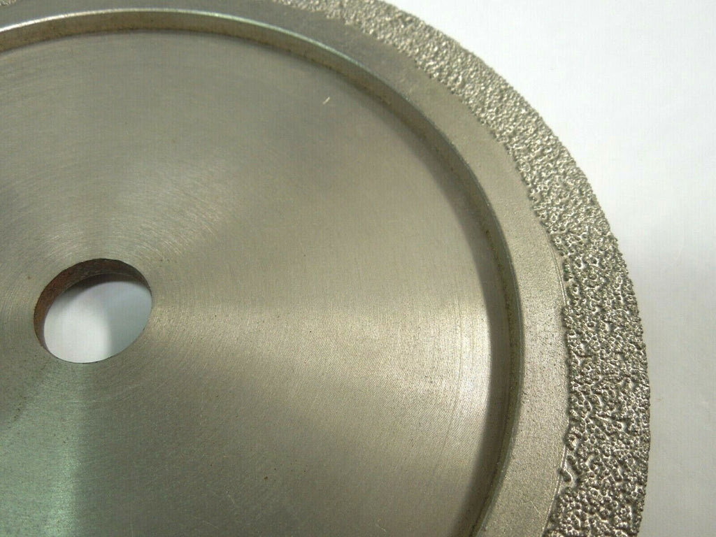 Brazed Diamond 6" Demi-Bullnose Profile Wheels, Marble/Granite, 1/2" Radius, 30g