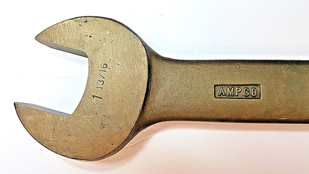 AMPCO Beryllium Copper W778C Double Ended Open End Wrench 1-13/16” x 2”, Used