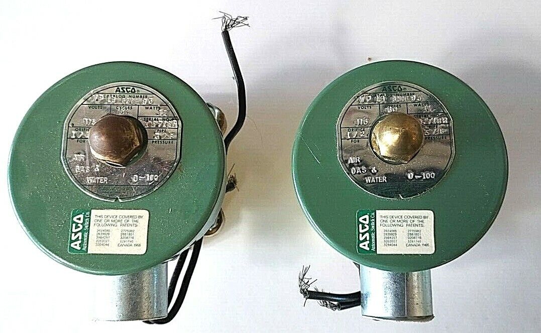 ASCO SOLENOID BRASS VALVES WP LB 8210B 93, 2pcs. - NEW/OTHER
