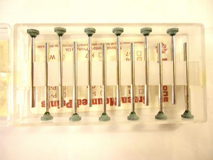 120 Pieces Mounted Stones National Keystone, Style W-3, for Grinding Glass, etc.