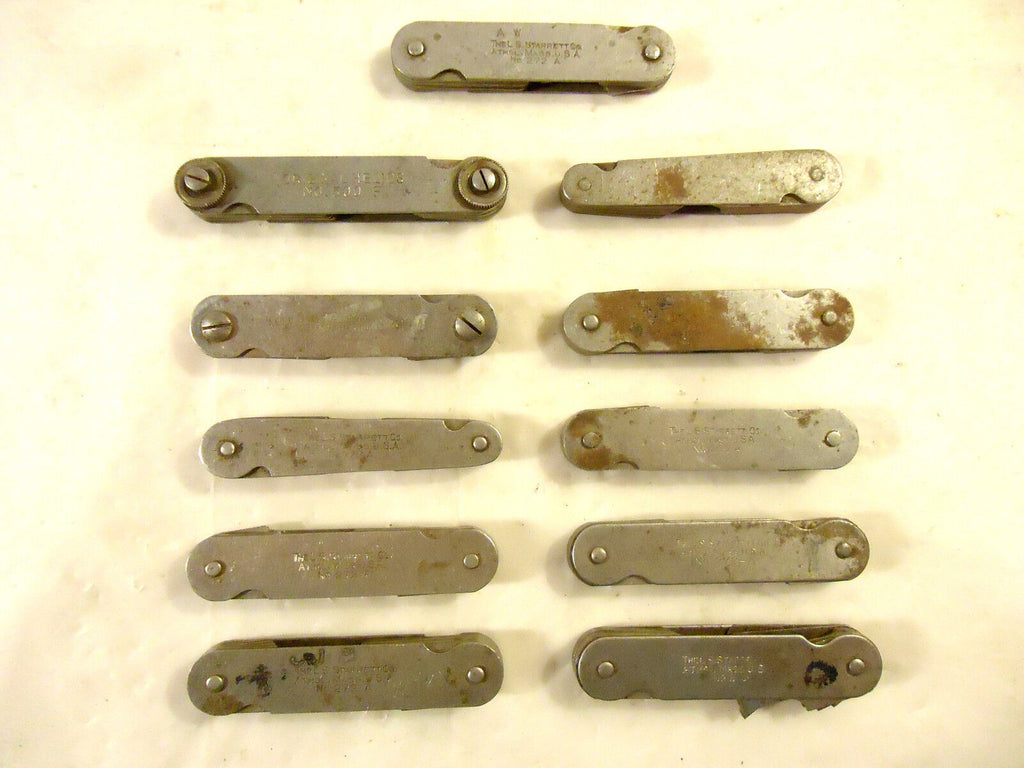 11 Folding Radius Gages, 3 Manufacturers, 1 Lot, Used, USA, England & Germany.