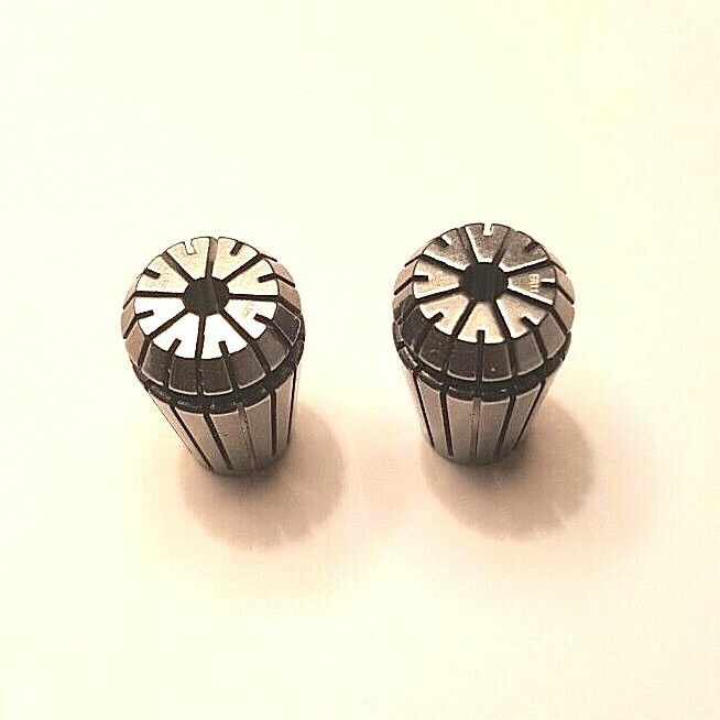ER11 Collets 2 pcs. 1 LOT 2.5mm Used, Excellent, No Brand