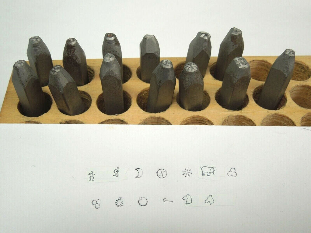 SYMBOL MARKING STAMPS 13pcs. - 3/16", Shop QC, Parts &Tools, Maker Marks, USA