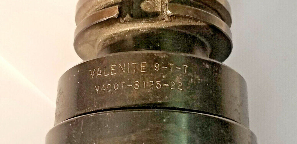 Valenite CAT40 V-Flange Shell Mill Adapter, V40CT-S125-22, 1.250” Pilot, Used