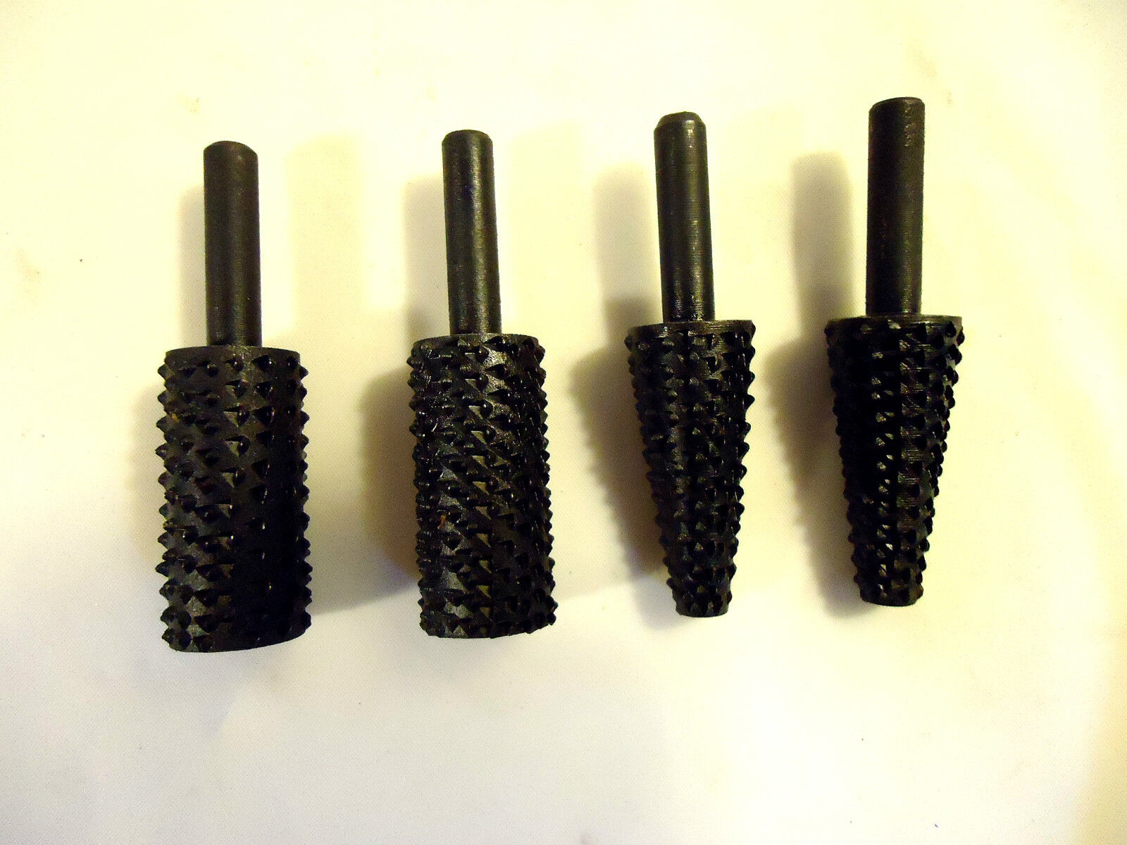 Rotary Rasp, 1/4" Shank, 4 Pieces, 2 Different Style Assortment, NEW, Germany