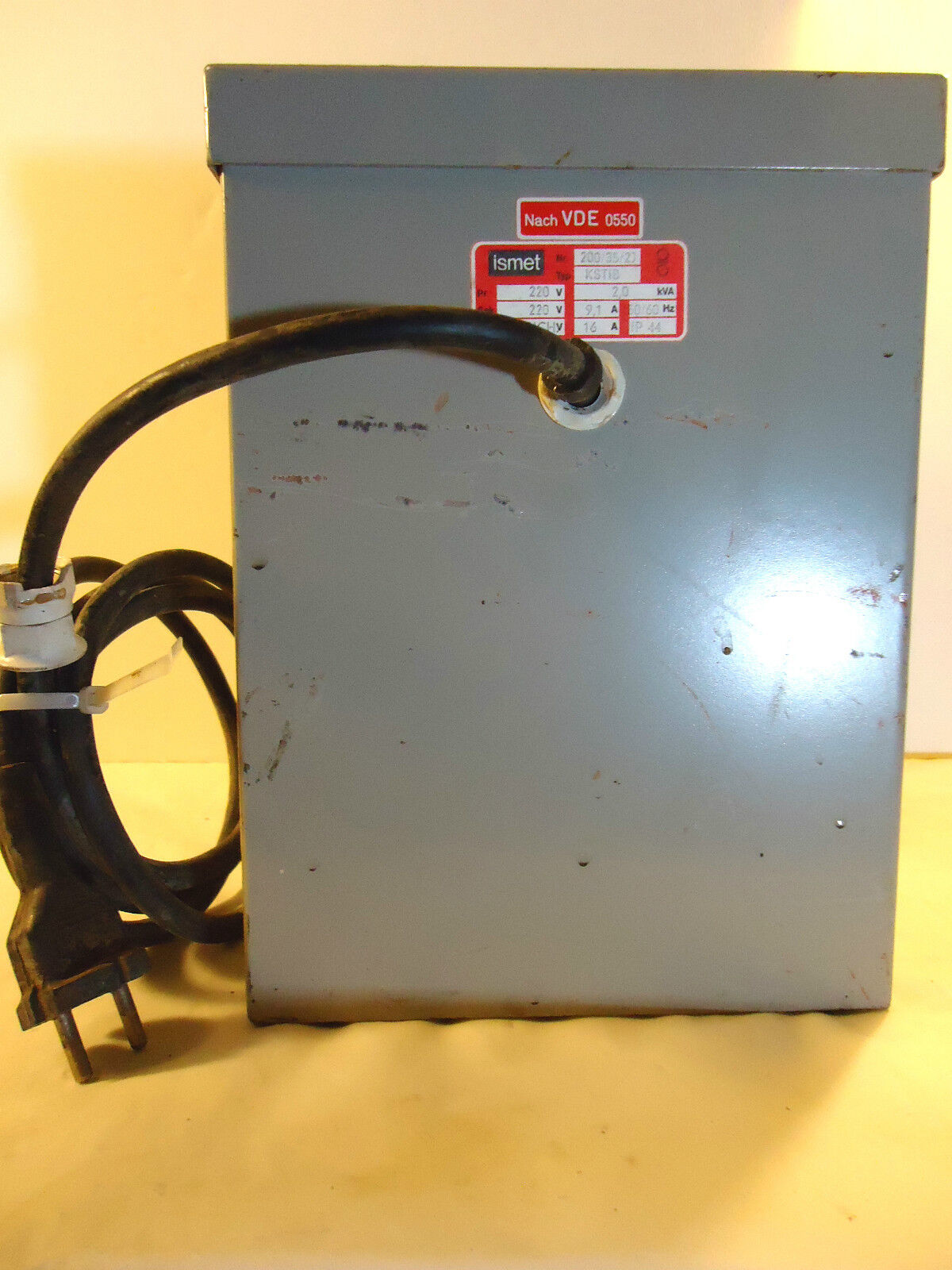 Transformer, NACH VDE 0550, ISMET No 200/35/2J, Type KSTIB.